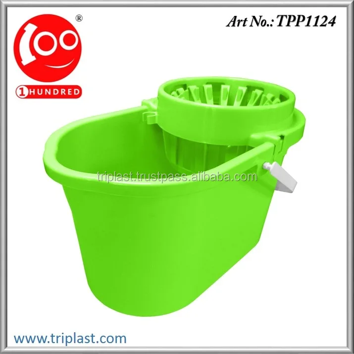 20 litres floor cleaning 4 wheel plastic mop pail mop bucket