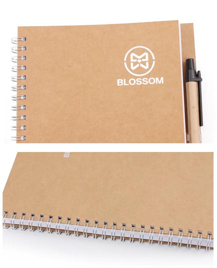 promotional custom hardcover spiral notebook with