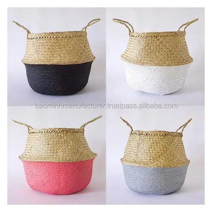 wholesale cheap seagrass belly basket from vietnam