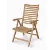 Teak Outdoor 5 Position Reclining Garden Chair Swimming Pool Seating