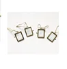 handmade glass brass hinged hanging photo frame mini size