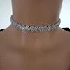 925K Sterling Silver Rhinestone Choker Luxury Jewellery Fashion Collar Necklace