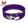 Machine Press Cutting Power Leather Lever Belt Gym Weight Lifting Purple