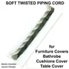 SOFT TWISTED PIPING CORD with flange tape for Bathrobe, cushions, Bags, Bedwear, Curtains, furniture