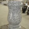 Low price gray granite polished headstone vases
