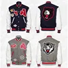 Custom Made Baseball Varsity Jackets with wool body and leather sleeves , Custom Slim Fit College letterman Jacket