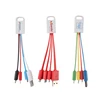 China Supplier Colorful 5 in 1 Multi 4 Pin Charger USB Cable Date Cable