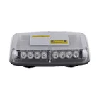 amber light bar with 24 led 7 flash light pc lens for vehicle