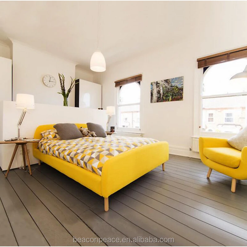 Кайли - Желтая кровать - 77 фото
