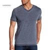 Burnout Tee Cotton Short Sleeves Lightweight Construction V-neck Custom Mens T-Shirt
