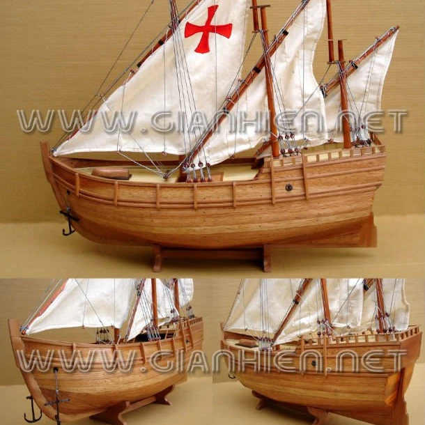 nina wooden craft ship - handicraft of vietnam