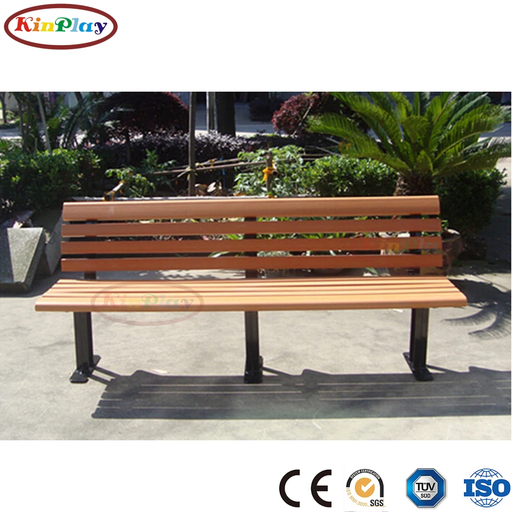 KINPLAY brand metal feet plastic wooden outdoor garden chair