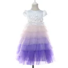 New Designer Tiered Birthday Party Princess Flower Girl Dresses for Wedding