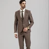 High quality slim %97 cotton %3 spandex blazer with two buttons, formal suits for men