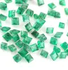 58 Pieces Square Cut Zambian Emerald Loose Gemstone Use For Jewelry Making