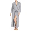Wholesale women long soft modal blend upgrades the essential wrap robe