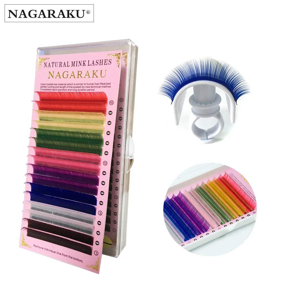 Colors Rainbow Colored Eyelash Extension Faux Mink color eyelashes colorful cilia eyelash extension
Colors Rainbow Colored Eyelash Extension Faux Mink color eyelashes colorful cilia eyelash extension