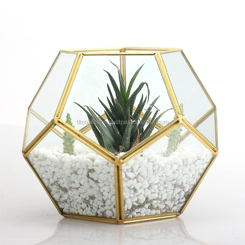 Home Garden Wholesale Decorating Ideas Glass Container Geometric
