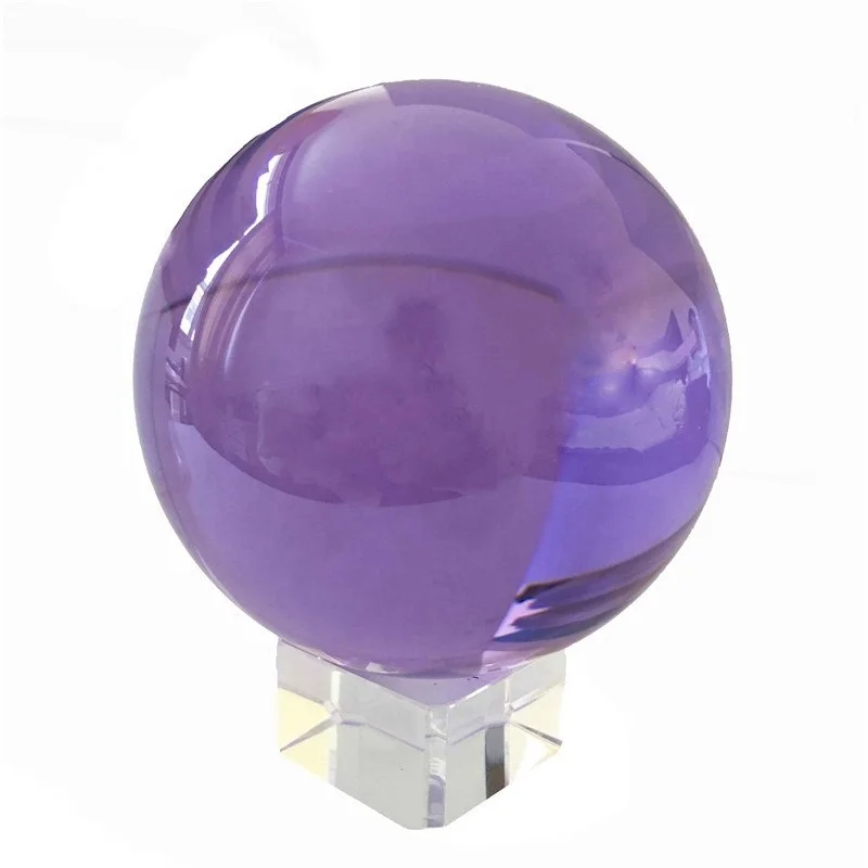K9 70mm Home Decor House Ornaments Light Purple Magic Glass Balls Crystal Sphere With Crystal Strand For Sale
K9 70mm Home Decor House Ornaments Light Purple Magic Glass Balls Crystal Sphere With Crystal Strand For Sale