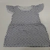 BABY COTTON FROCK SURPLUS GARMENT WHITE AND BLACK-007