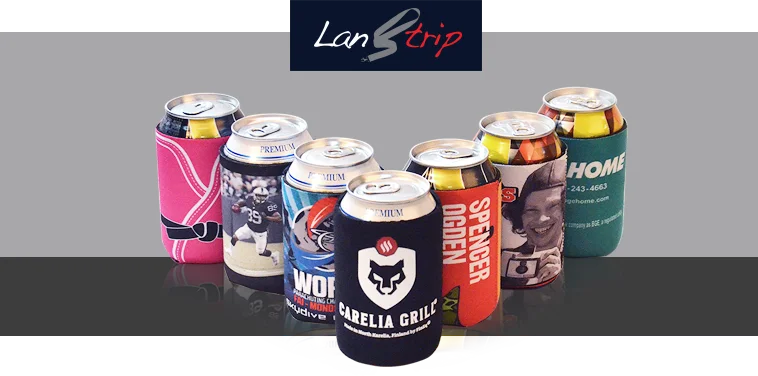 custom koozies are ideal promotional tools for your event