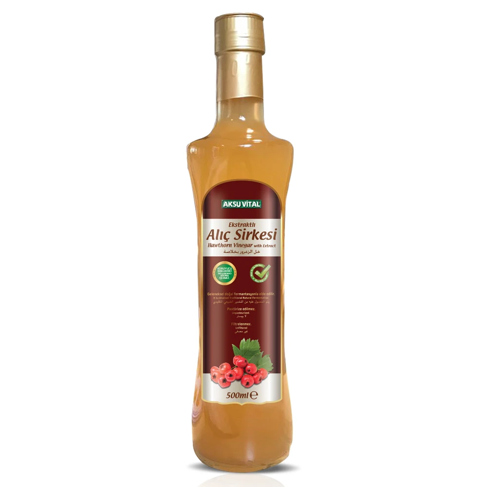 Baie d'aubépine Extrait Vinaigre Condiments Naturels Sauces Assaisonnements Marché D'exportation Vinaigre De Fruits
