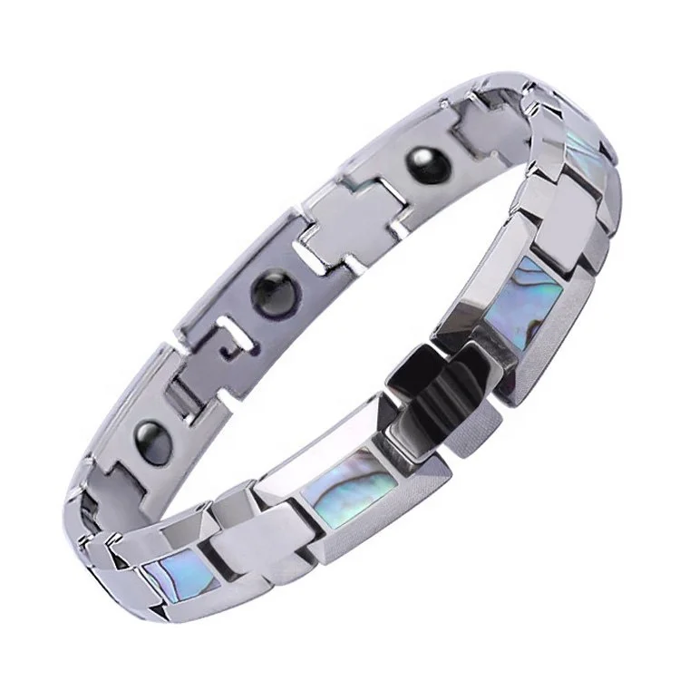 OEM Tungsten Jewelry Manufacturer Tungsten Abalone Shell Bracelet