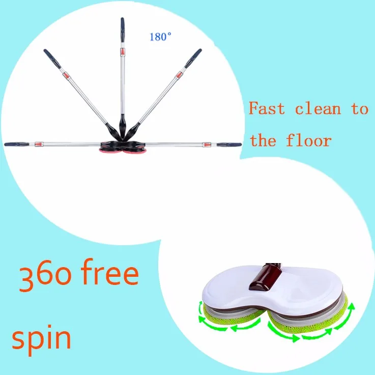 TV shopping best selling rechargeable spinning mop automatical spray mop