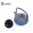 hot sale Chinese antique enameled tea kettle cast iron tea pot set