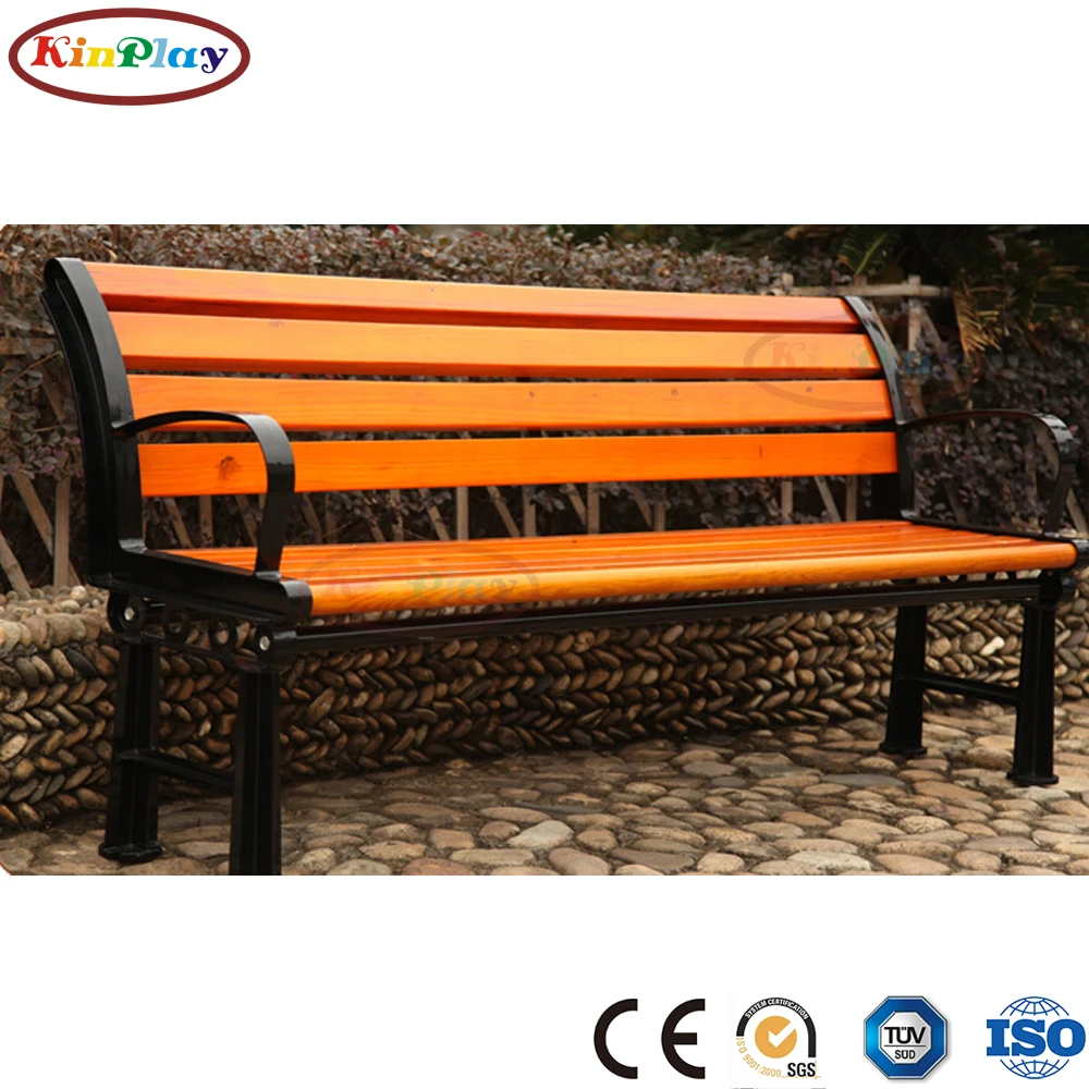 KINPLAY brand recycle wood plastic waterproof outdoor park WPC chair