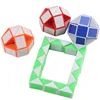 3D Cube Snake Folding Plastic Twist Puzzles Toy