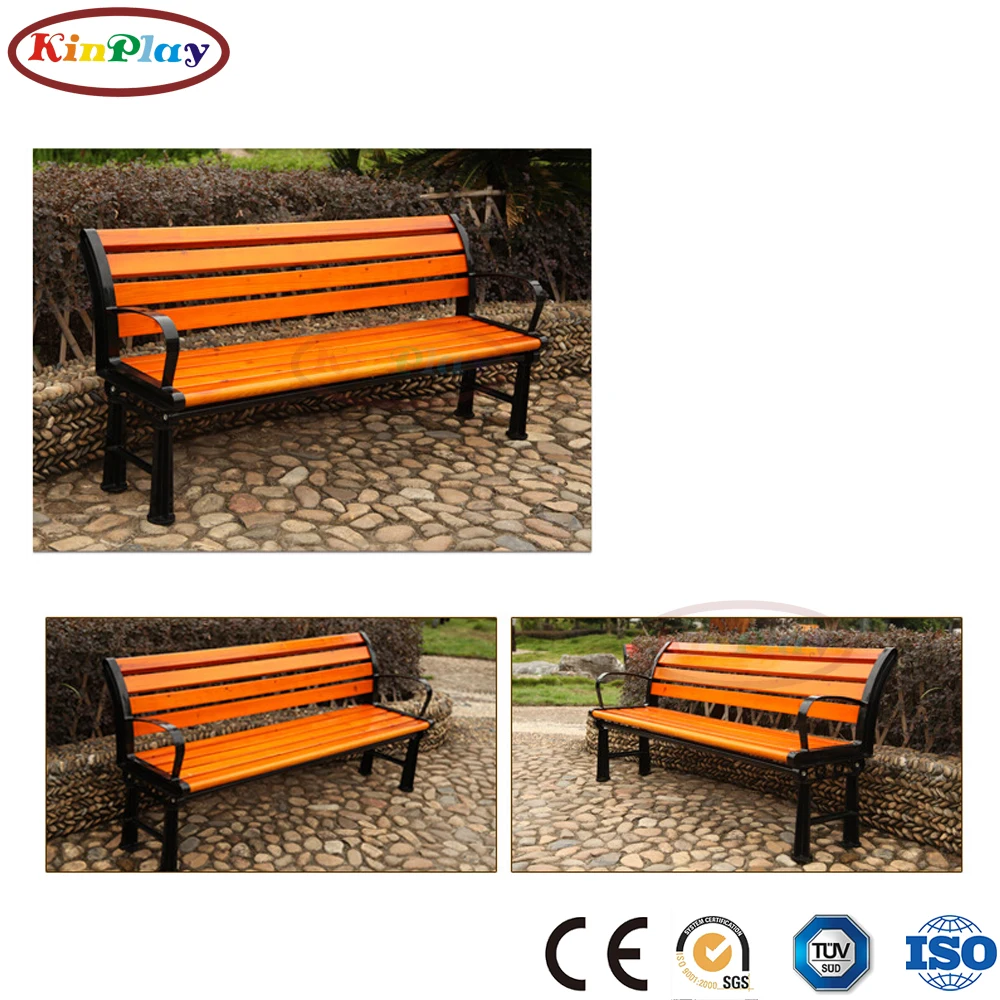 KINPLAY brand recycle wood plastic waterproof outdoor park WPC chair