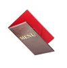 Wholesale-Vintage Design Restaurant Menu Covers PU Leather Wine List Folders Coffee Bar Menu Holder Classic Design Accept Custom