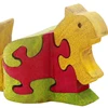Colorful Wooden Jigsaw Puzzle Squirrel Shaped Brain Teaser Game
