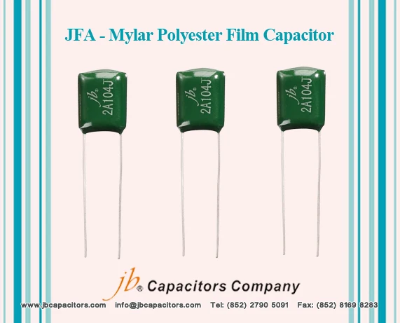 JFA Dipped Type Mylar Polyester Film Capacitor