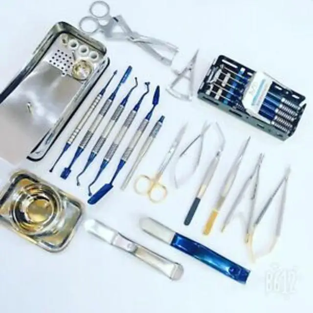 الأسنان PRF مربع عدة العظام أدوات جراحية زرع الجراحية 30 قطعة مجموعة CE