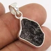New Natural BLACK TOURMALINE Gemstone 925 Sterling Silver Indian Jewelry Pendant