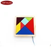 Tangram prop for room escape game adventurers collect all color pieces to figgure out the puzzle clues and unlock chamber room