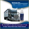 KM+ Fuel Additive to reduce fuel consumption in Trucks & Trailers. Reduce Black Smoke. Reduce Emission