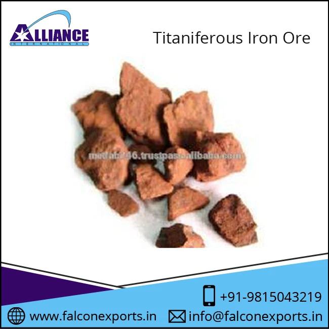 titaniferous iron ore- pallet/lumps at sale price