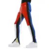 Men's Poly Side Ankle Zipper Slim Color Block Techno Track Pants,Harem Pants Side White Stripe Joggers SweatPants Plus Size