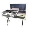 COOL-TONE 19" MIXER COFFIN FLIGHT CASE WITH LOW PROFILE WHEELS FOR 2 X CDJ1000