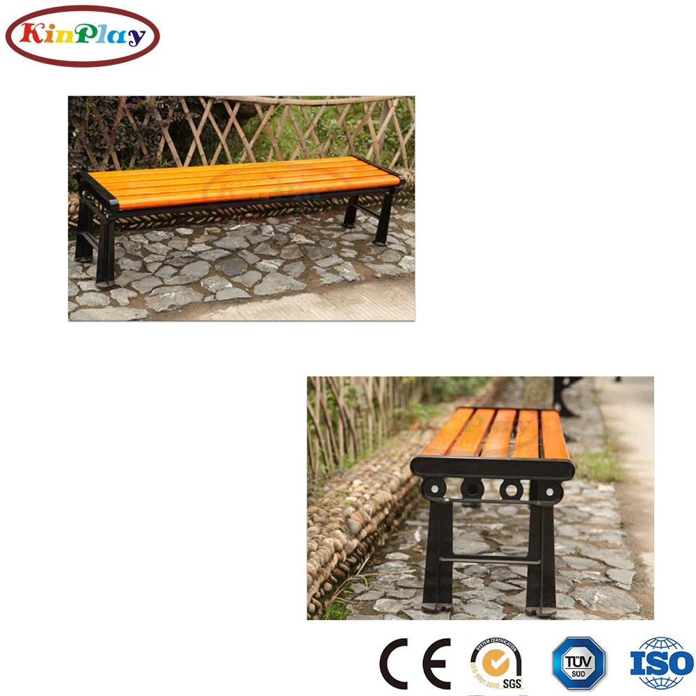 KINPLAY brand modern durable bench camping chair metal feet garden outdoor chair