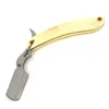 Barber single blade blade wood handle safety folding shaving razor for man