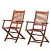 solid wood folding garden chairs