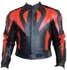 Red Flame Sports Motorcycle Leather Jacket Motorbike Racing Rider Leather Jacket