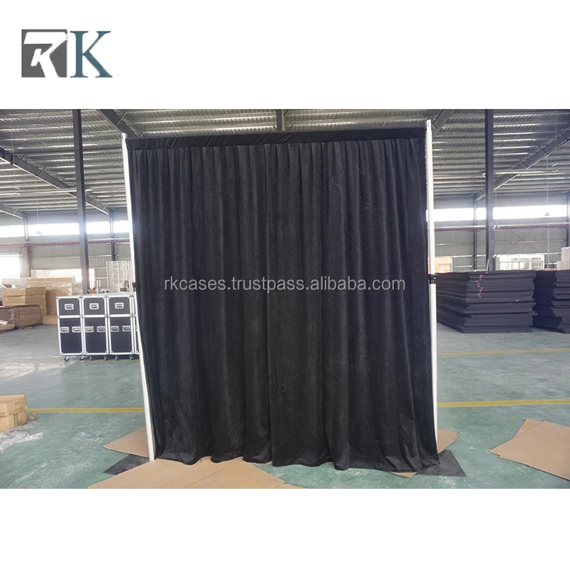 Portable Pipe Drape Folding Stage With Folding Leg Christmas