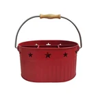 Factory on sale metal camping table party wine caddy