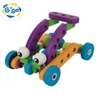 Kids Plastic Toy cars vehicles With Building Blocks