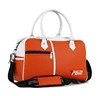 Deluxe Multi-function Waterproof Travel Duffel Litchi PU Leather Golf Club Tour Staff Boston Bag